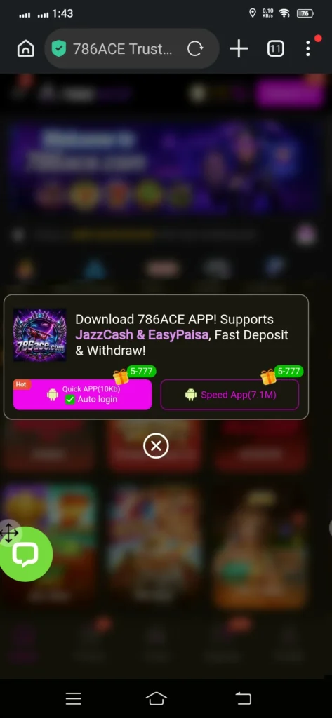 786Ace Game App